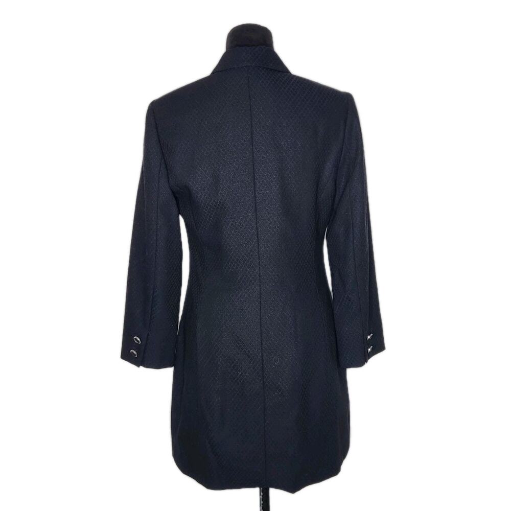 Versus Versace 100% Wool Jacquard Coat Medusa Button Blazer Jacket US 6 S Fit - Picture 3 of 11